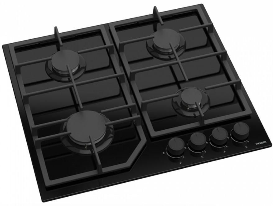 Plita pe gaz incorporabila Wolser WL-F 6407 BLACK GL FFD