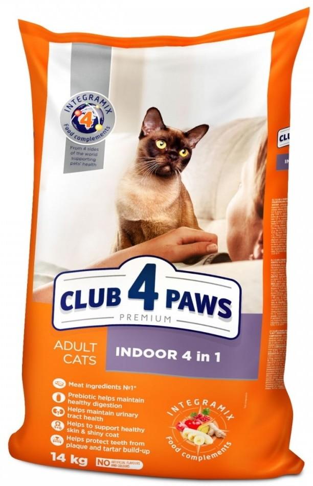Сухой корм для кошек Club4Paws Adult Cats Indoor 14kg