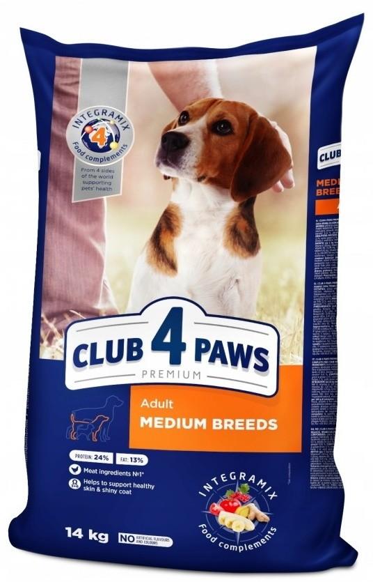 Сухой корм для собак Club4Paws Premium Adult Medium 14kg
