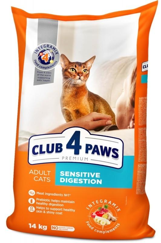 Сухой корм для кошек Club4Paws Adult Cats Sensitive Digestion 14kg