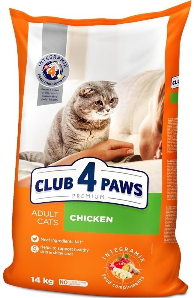 Сухой корм для кошек Club4Paws Adult Cats Chicken 14kg