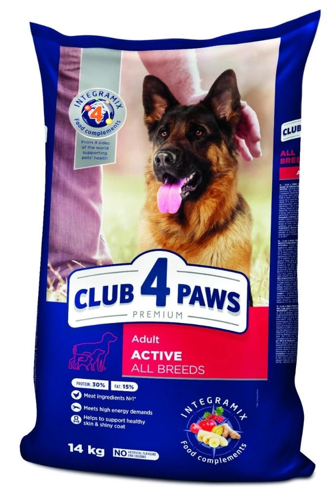 Сухой корм для собак Club4Paws Premium Adult Active All Breeds 14kg