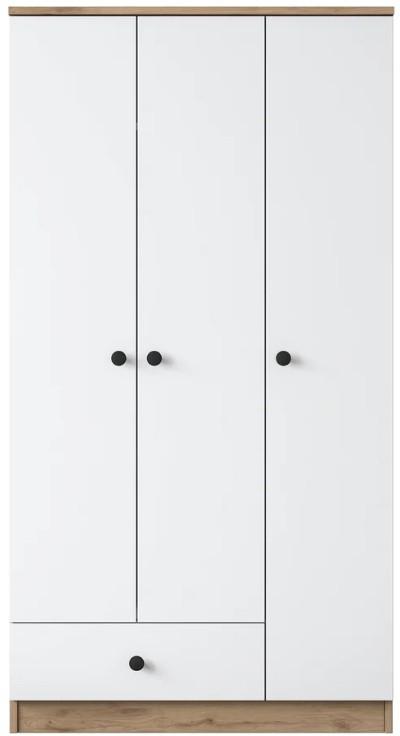 Dulap Mirage Meble BA117 3D1S Nuc(Maro)/Alb