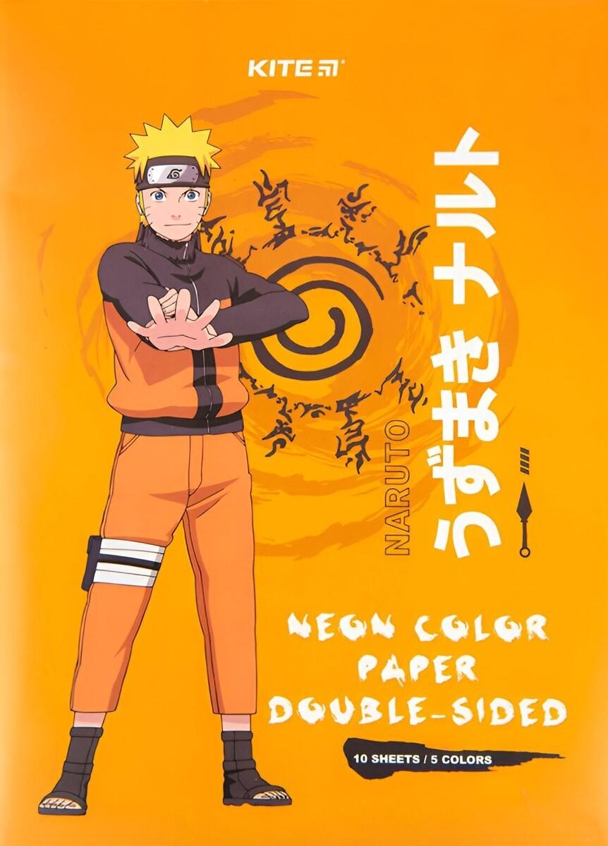 Цветная бумага Kite Naruto NEON NR23-252