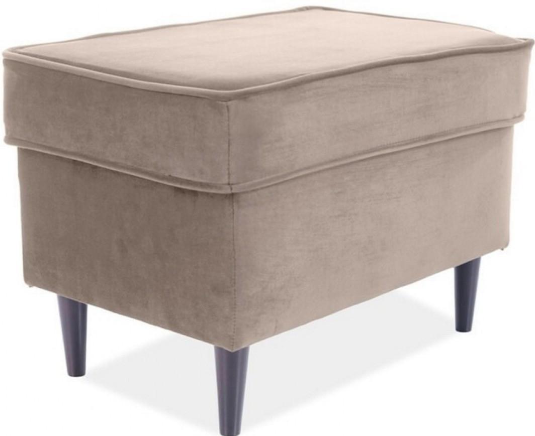 Bancheta Signal Ron Velvet Beige/Wenge