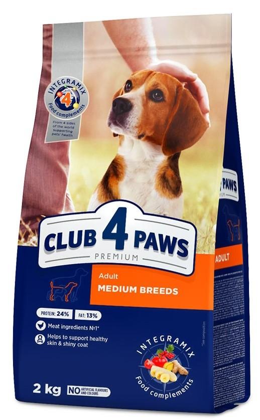 Сухой корм для собак Club4Paws Premium Adult Medium 2kg