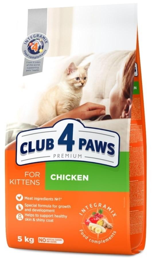 Сухой корм для кошек Club4Paws Kitten Chicken 5kg