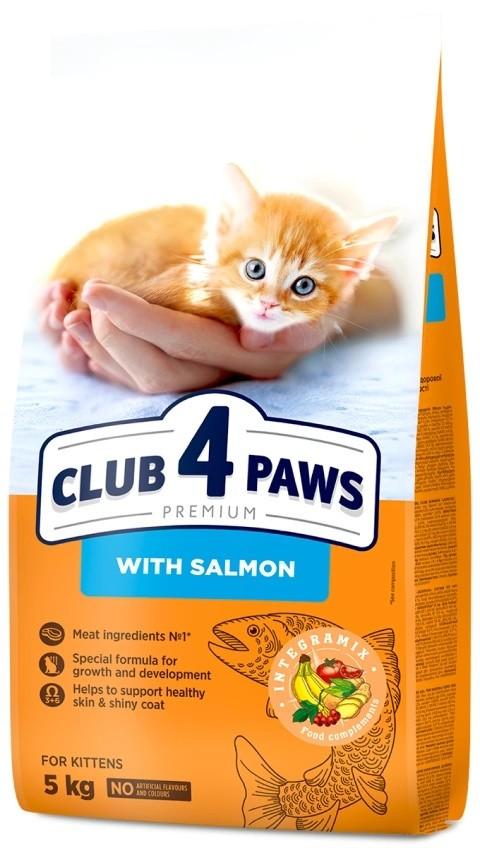 Сухой корм для кошек Club4Paws Kitten Salmon 5kg