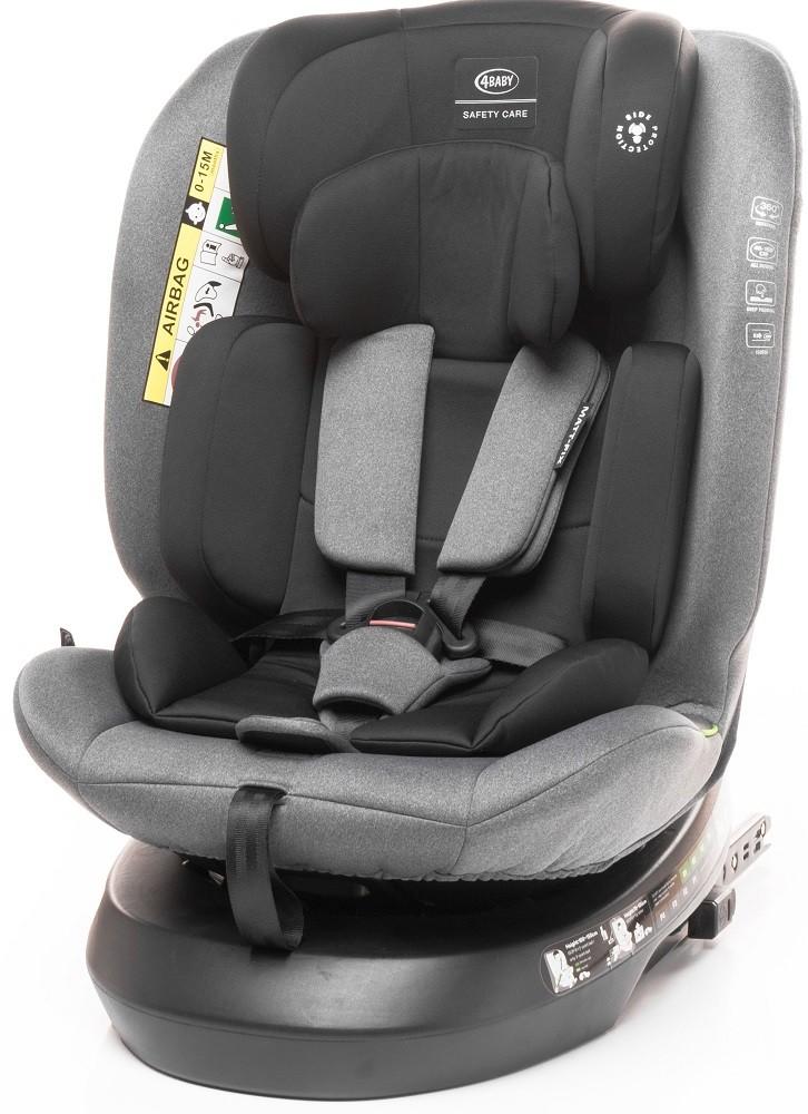 Детское автокресло 4BABY MATT-FIX (40-150cm) Grey