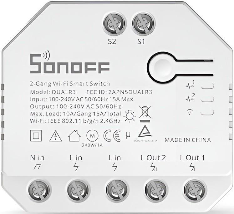 Умное реле Sonoff DUALR3