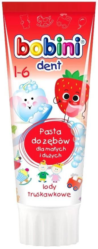 Pasta de dinti Bobini Capsuna 1-6 ani