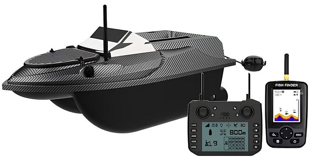 Прикормочный кораблик Flytec V080 GPS с Эхолот