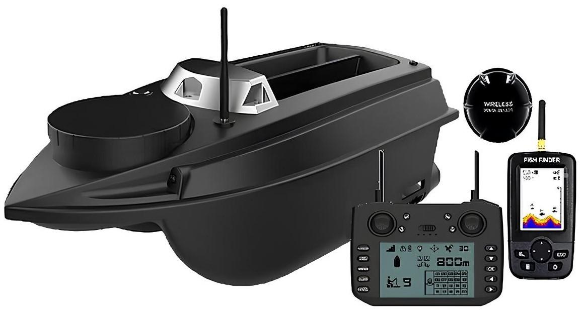Прикормочный кораблик Flytec V030 GPS с Эхолот