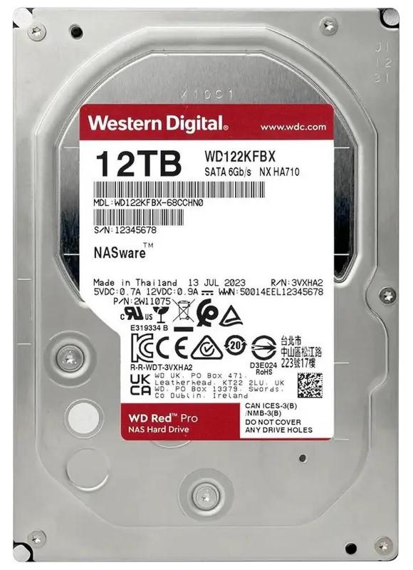 HDD WESTERN DIGITAL WD Red Pro 12TB (WD122KFBX)