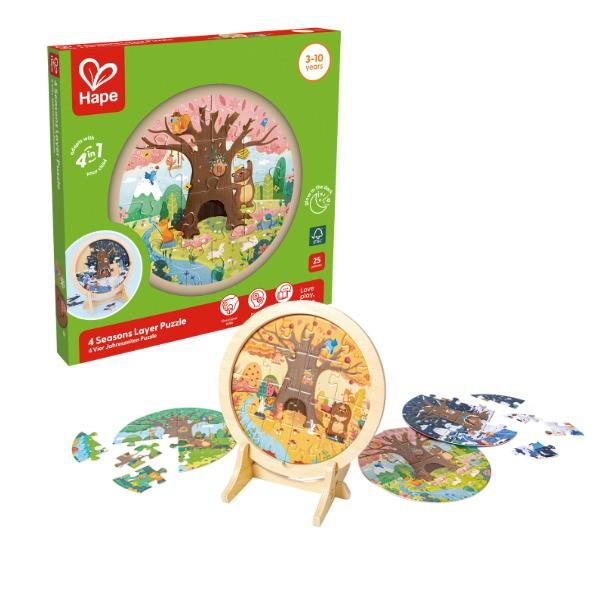 Пазлы Hape Времена года E1653