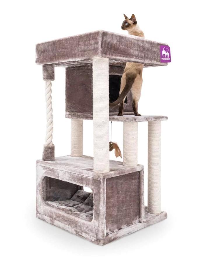 Когтеточка для кошек PETREBELS SWEET PETIT Lodge 107 Cappuccino