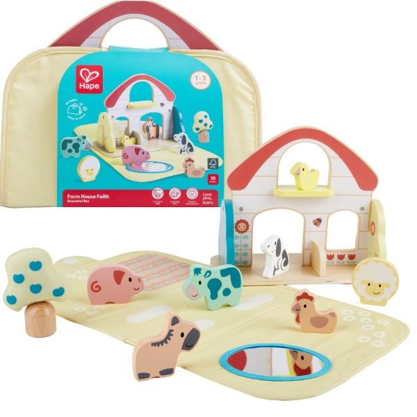 Jucarie interactiva Hape Ferma cu animale E8538