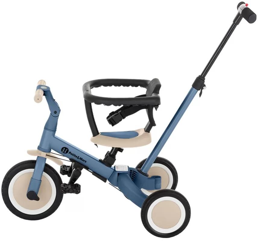 Tricicleta copii Petite&Mars 5in1 Turbo Ocean Blue