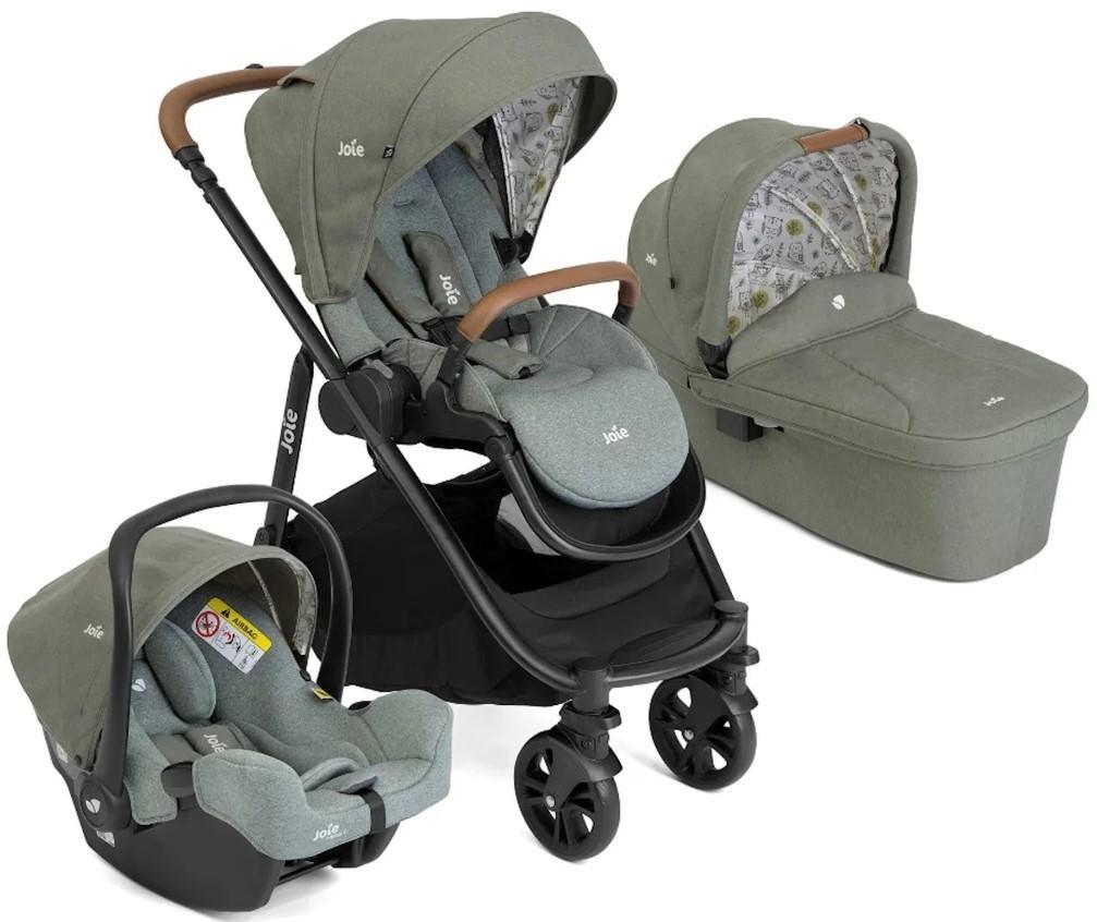Коляска 3 в 1 Joie Versatrax E Dark Green