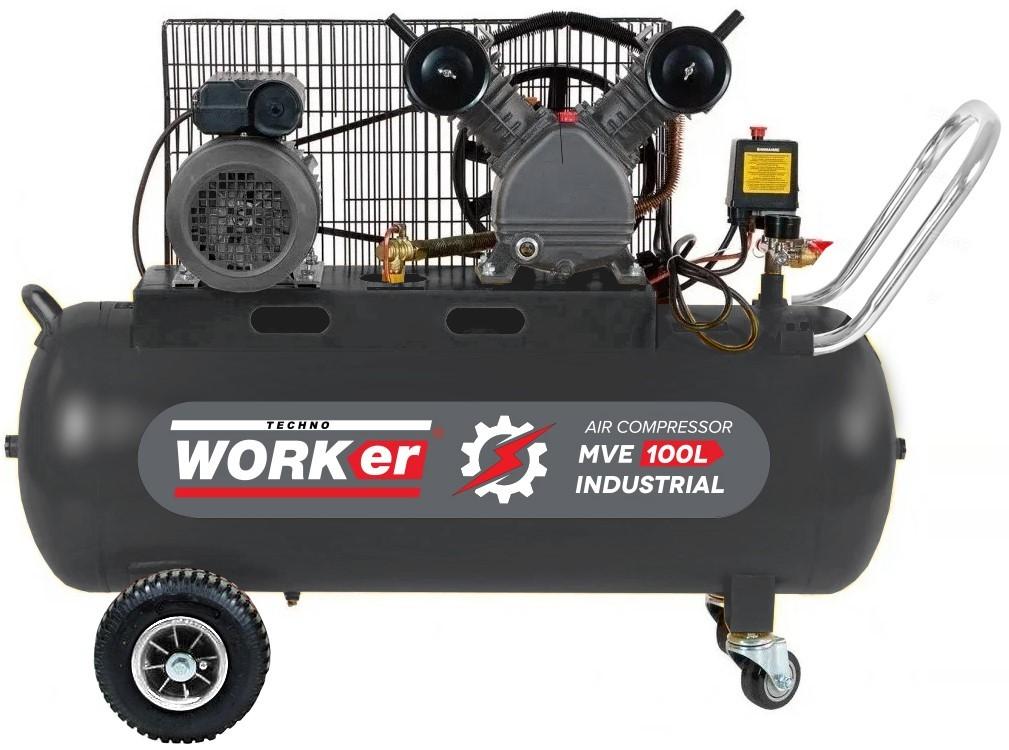 Компрессор TECHNOWORKER MVE 100 Л