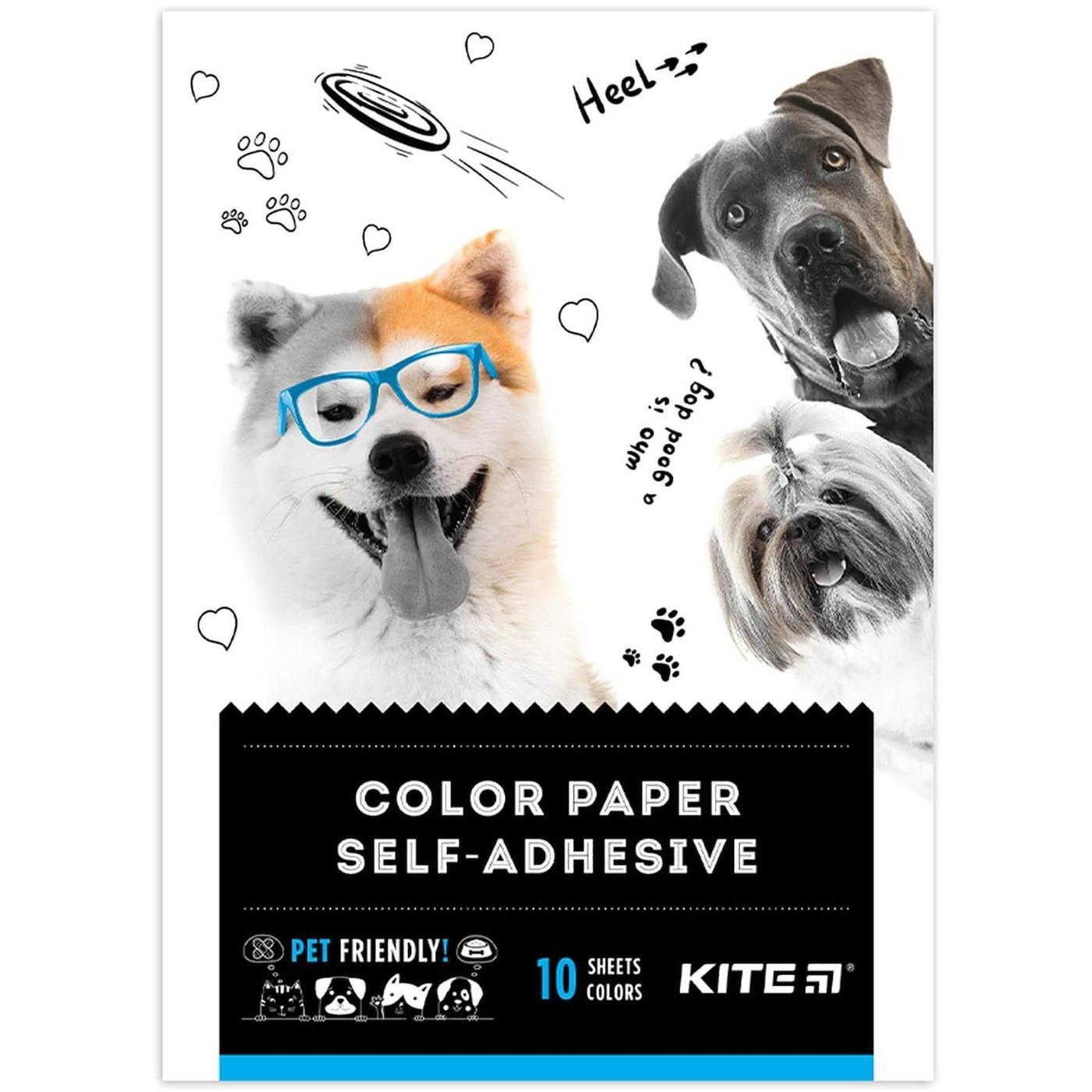 Цветная бумага Kite Dogs K22-294