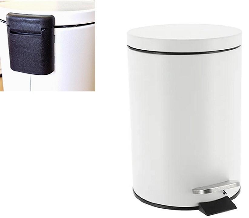 Cos de gunoi Tendance cu pedala 3l alb