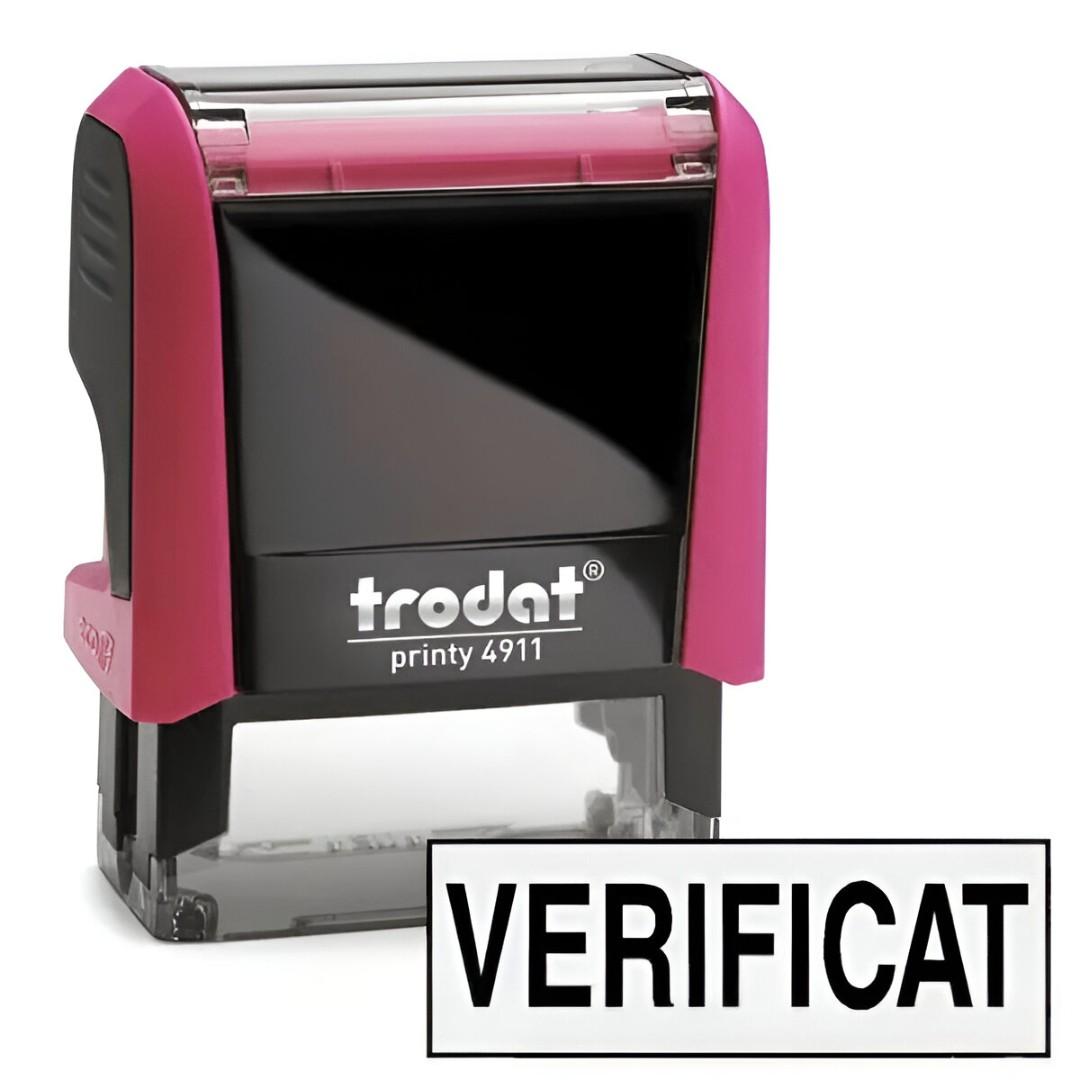 Печать Trodat 4911 "VERIFICAT" 38x14 мм 43076-V