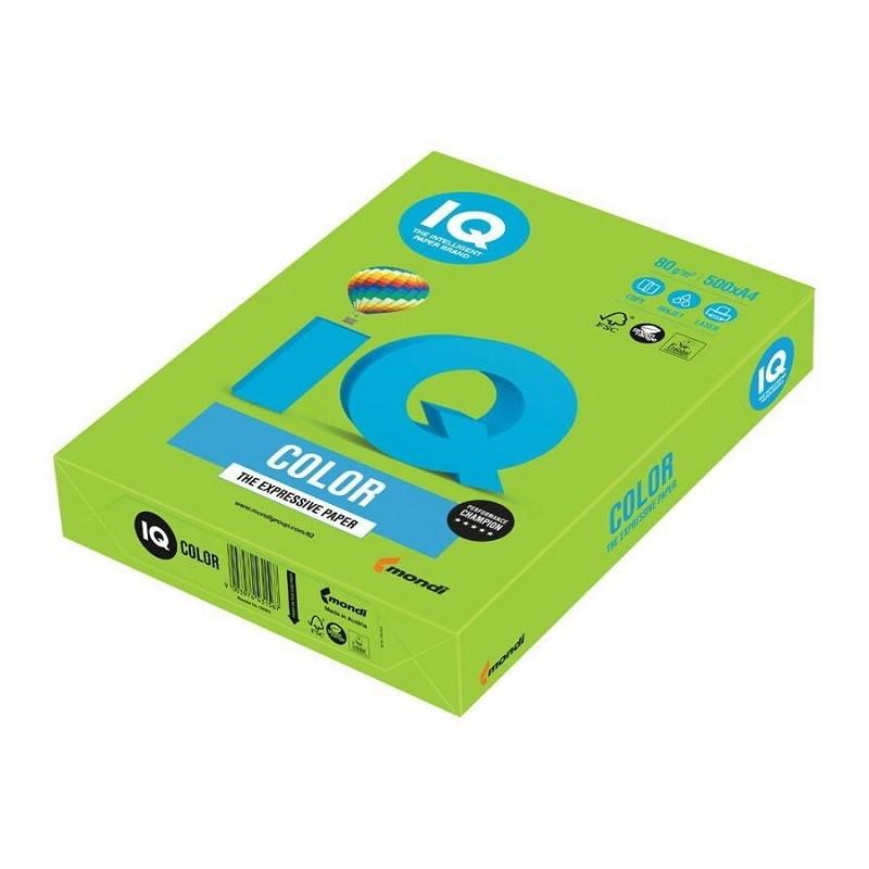 Цветная бумага для принтера IQ-Color A4 Limegreen, 80 г/м2, LG4680