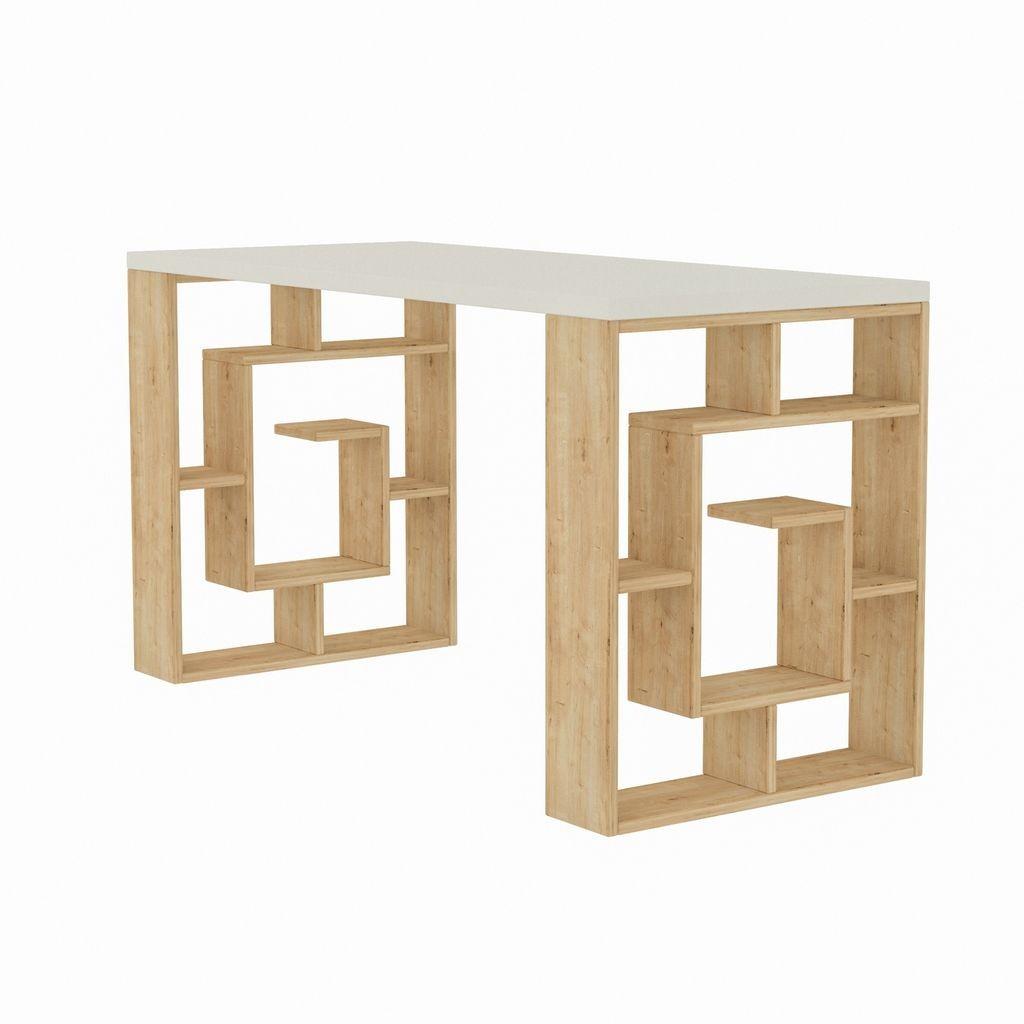 Письменный стол DECO Labirent White/Oak