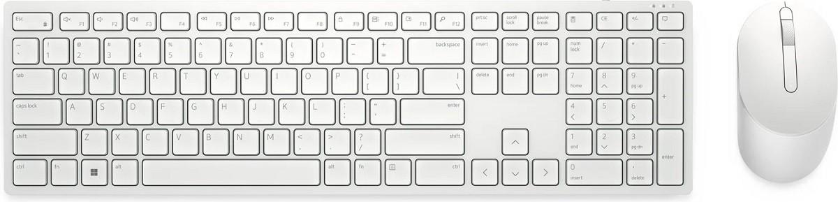 Набор Клавиатура + Мышь DELL KM5221W White