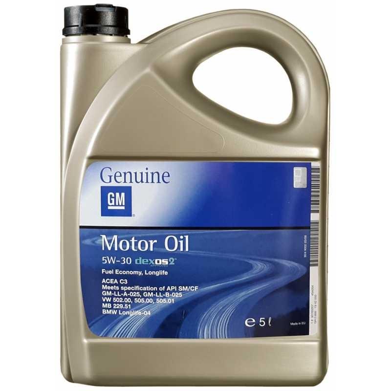 Моторное масло Opel GM DEXOS2 LONGLIFE SAE 5W30 5L