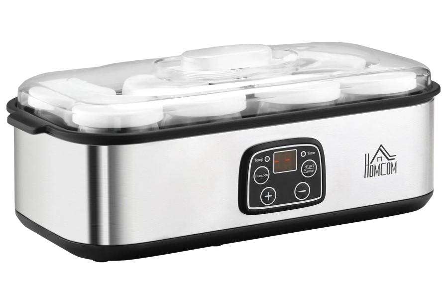 Aparat de facut iaurt HomCom 800-089V90 (Silver)