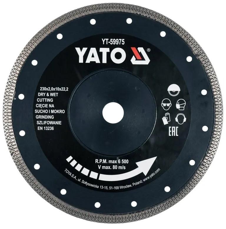 Диск для болгарки Yato 230 * 22.2 мм