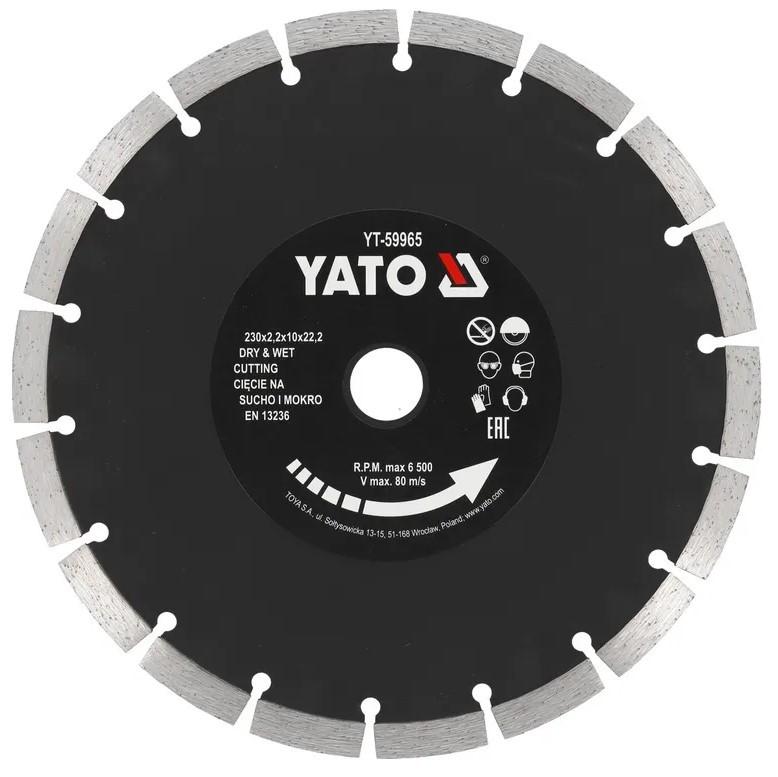 Диск для болгарки Yato 230 * 22.2 мм