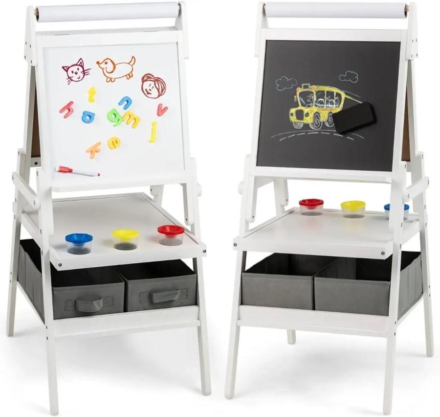 Детская доска для рисования Costway 3in1 TP10261WH (White)
