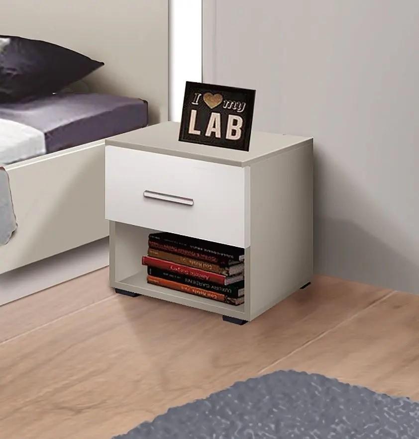 Noptiera Modern Francesca 45 cm (Cashmere/White)