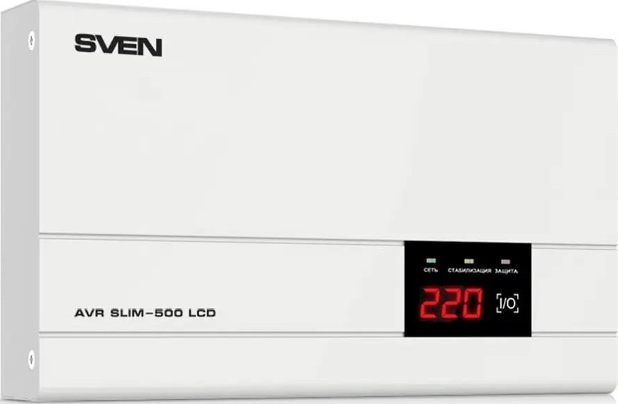 Стабилизатор напряжения SVEN SLIM AVR-500 LCD