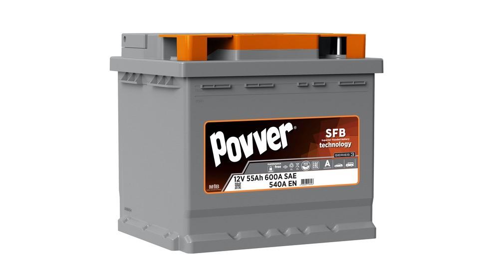 Аккумулятор POVVER 55Ah (Mutlu) S3