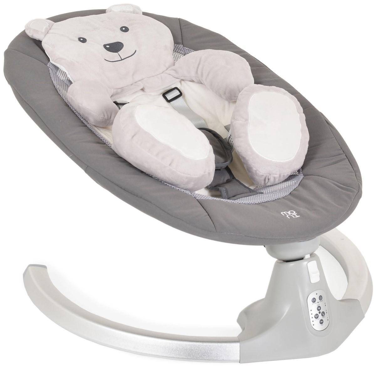 Шезлонг детский Moni Ari Bear Grey