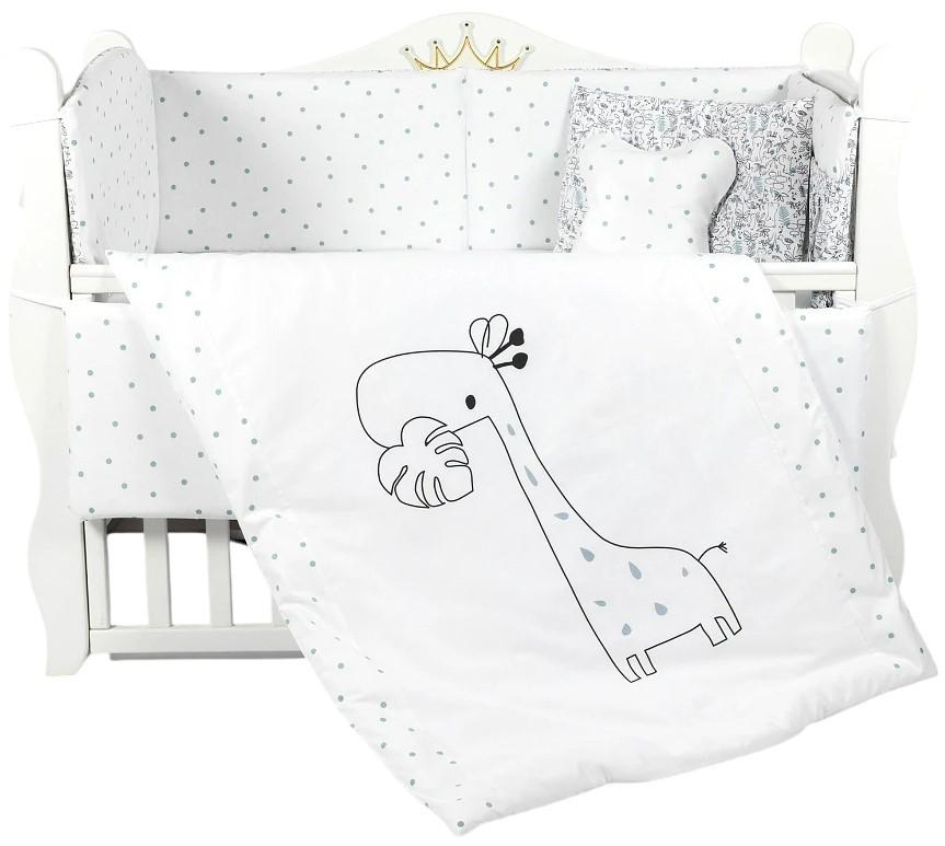 Lenjerie de pat PernaMea Lovely Giraffe (8 piese)