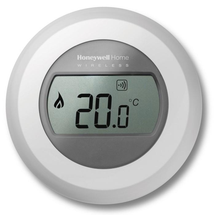 Termostat de camera Honeywell Round T87RF2033 suplimentar la BDR91