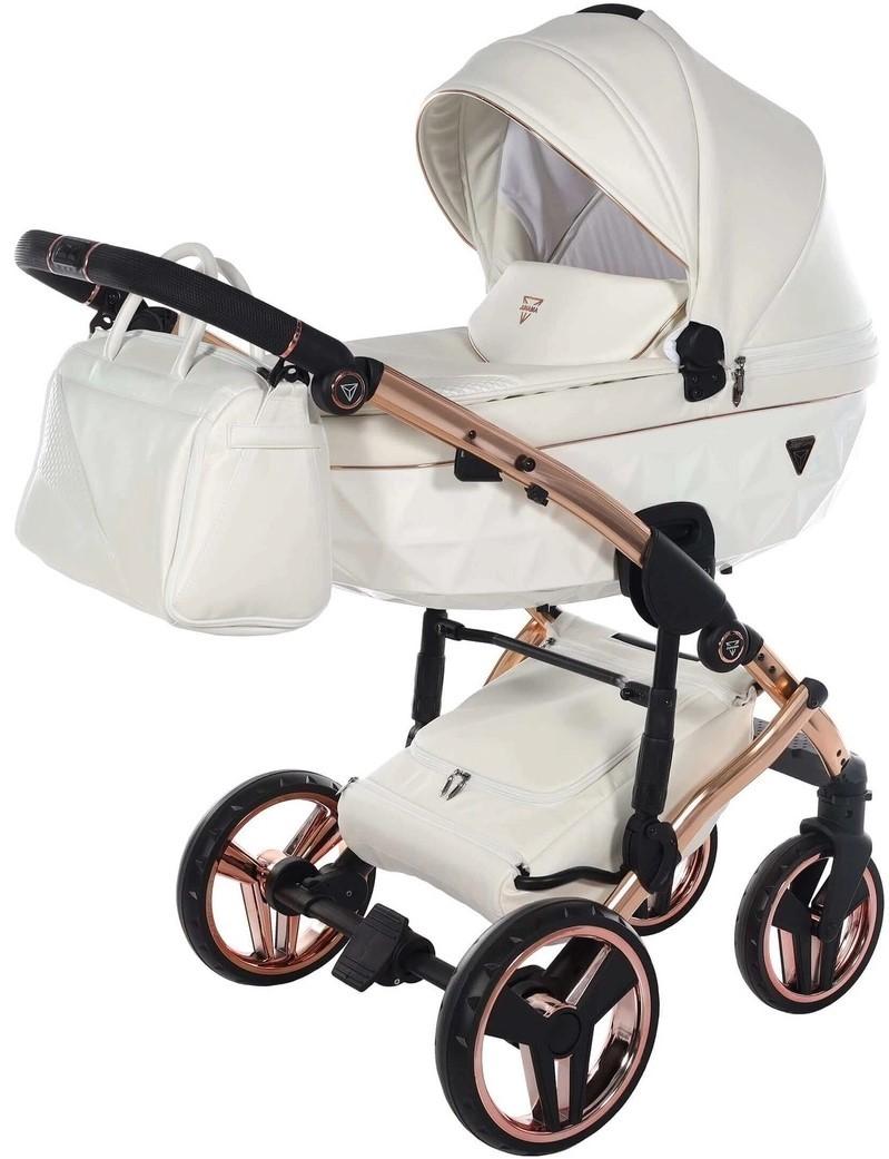 Коляска 2 в 1 Junama Diamond Fluo V3 White-Gold