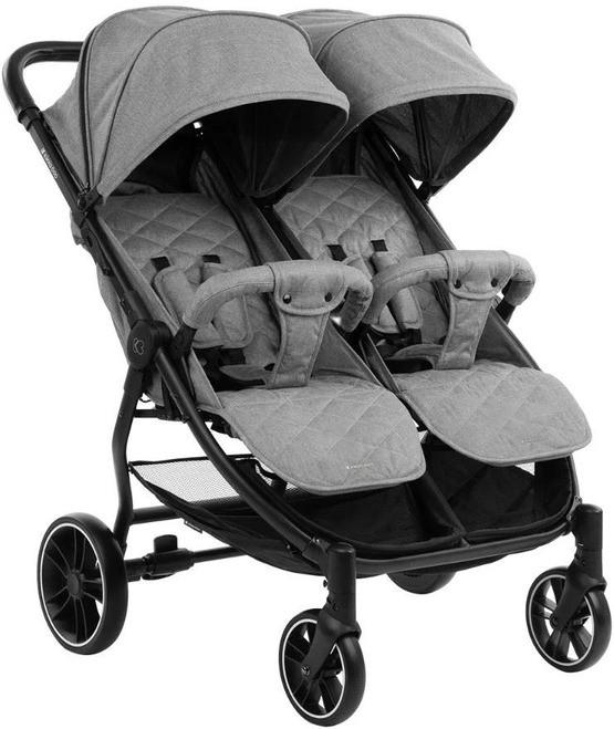 Коляска для двойни Kikka Boo Happy 2 Light Grey