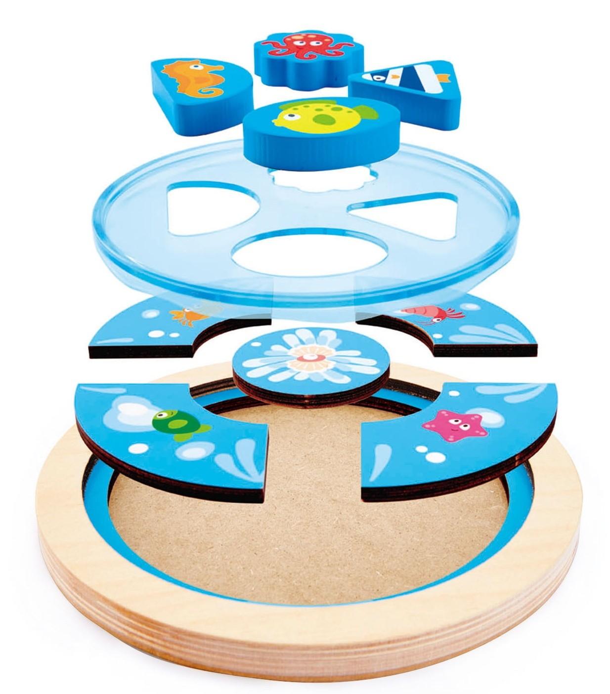 Jucarie bebelus Hape E1604A Deep Sea Discovery Puzzle