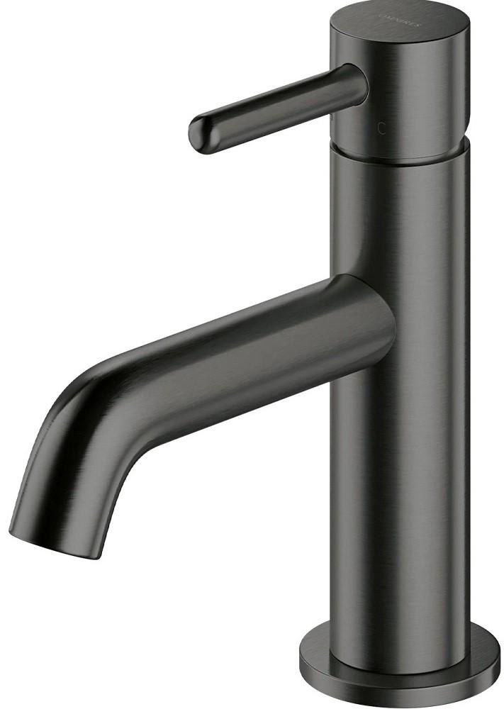 Смеситель для умывальника Omnires Y brushed graphite Y1210NGR