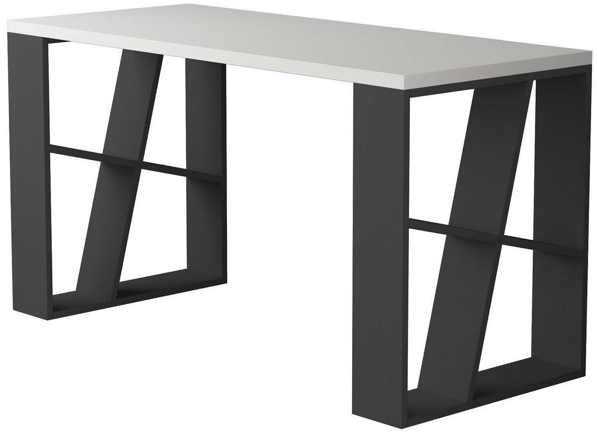 Masa de birou Trendy Miere Alb/Antracit (Gri)
