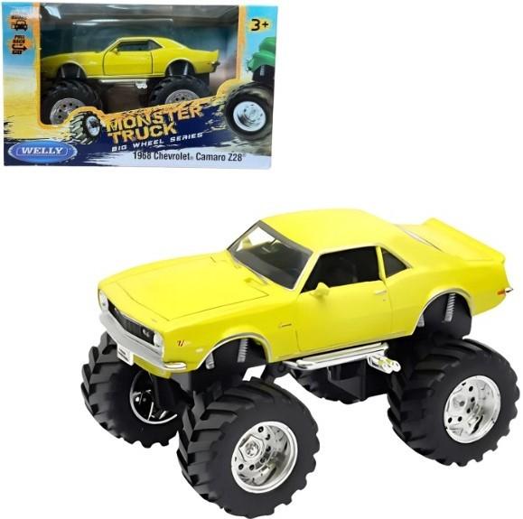Masina jucarie Welly Chevrolet Camaro Z28 1968 Yellow