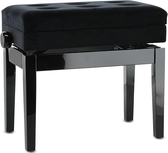 Стул для пианино GEWA Deluxe Compartment Black High Gloss 130510