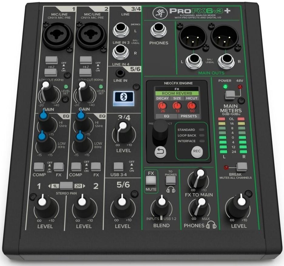 Микшер без усилителя Mackie ProFX6v3+