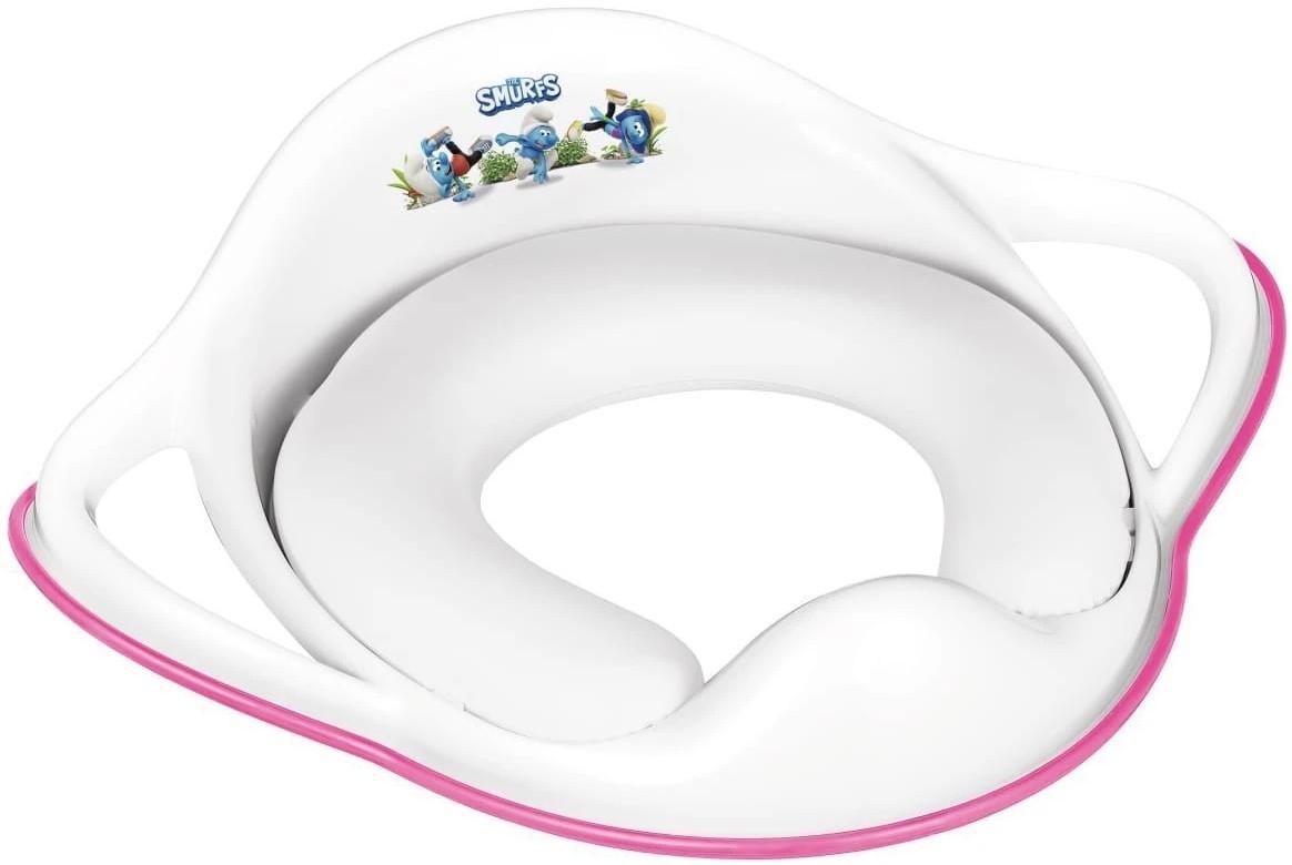 Детское сиденье для унитаза Maltex The Smurfs White/Pink